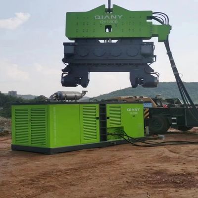 Ghi tần số Búa Vibro thủy lực 2200 vòng / phút Búa rung cho máy xúc